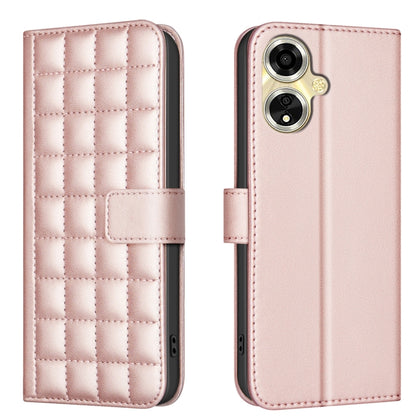 Square Texture Leather Phone Case, For OPPO A59 5G