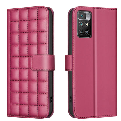 Square Texture Leather Phone Case, For Redmi Note 12 Pro+ Global, For Redmi Note 12 Pro Global, For Redmi Note 12 5G Global / Xiaomi Poco X5, For Redmi Note 11 Pro 5G / 4G Global, For Redmi 10 5G / Note 11E, For Redmi 10C, For Redmi 10 2022 / Note 11 4...