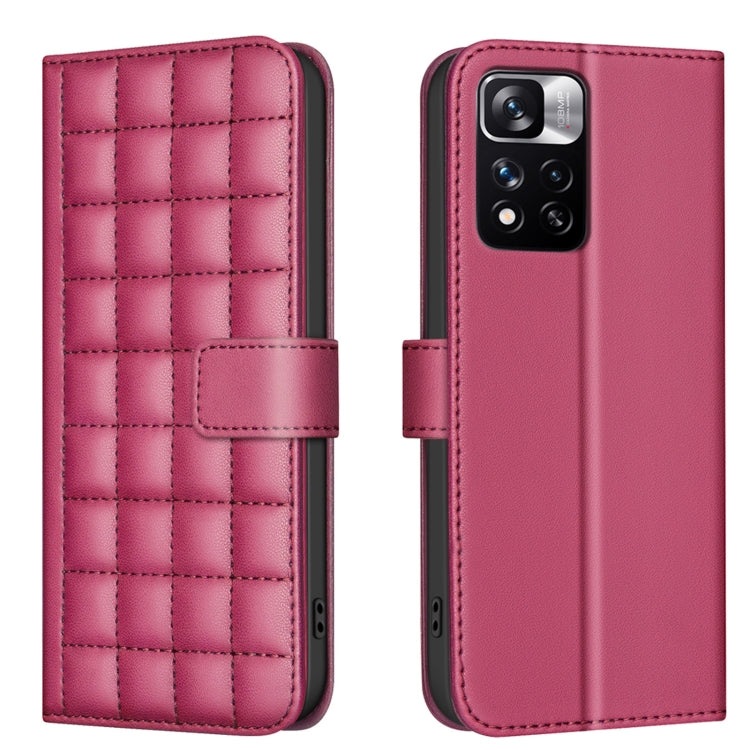 Square Texture Leather Phone Case, For Redmi Note 12 Pro+ Global, For Redmi Note 12 Pro Global, For Redmi Note 12 5G Global / Xiaomi Poco X5, For Redmi Note 11 Pro 5G / 4G Global, For Redmi 10 5G / Note 11E, For Redmi 10C, For Redmi 10 2022 / Note 11 4...