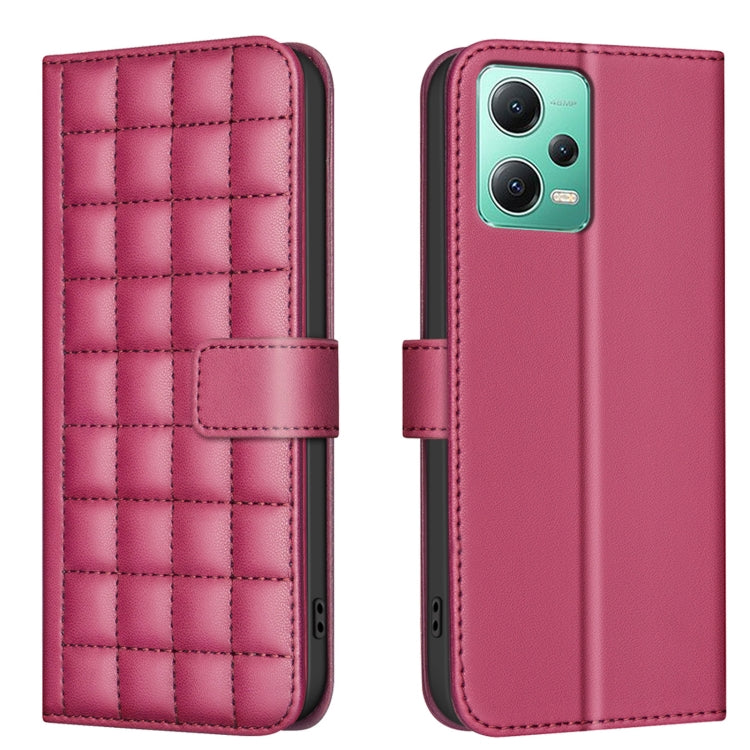 Square Texture Leather Phone Case, For Redmi Note 12 Pro+ Global, For Redmi Note 12 Pro Global, For Redmi Note 12 5G Global / Xiaomi Poco X5, For Redmi Note 11 Pro 5G / 4G Global, For Redmi 10 5G / Note 11E, For Redmi 10C, For Redmi 10 2022 / Note 11 4...