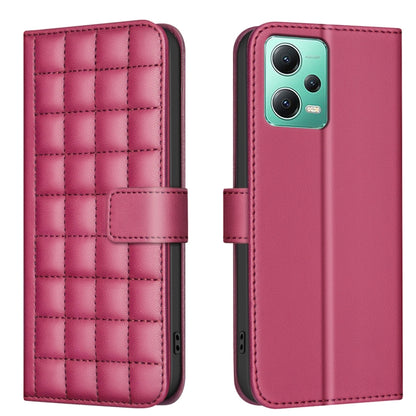 Square Texture Leather Phone Case, For Redmi Note 12 Pro+ Global, For Redmi Note 12 Pro Global, For Redmi Note 12 5G Global / Xiaomi Poco X5, For Redmi Note 11 Pro 5G / 4G Global, For Redmi 10 5G / Note 11E, For Redmi 10C, For Redmi 10 2022 / Note 11 4...
