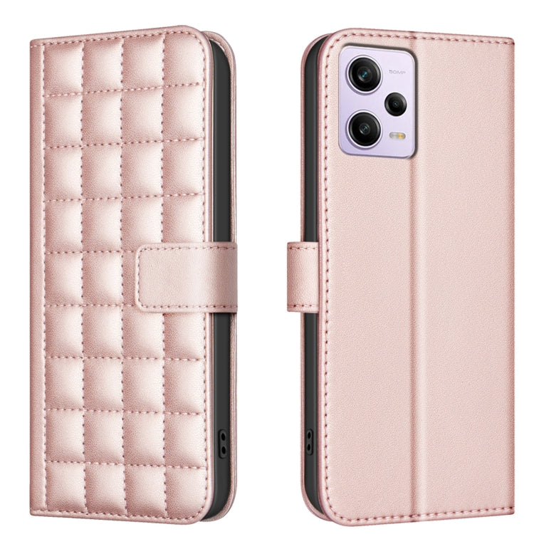 Square Texture Leather Phone Case, For Redmi Note 12 Pro+ Global, For Redmi Note 12 Pro Global, For Redmi Note 12 5G Global / Xiaomi Poco X5, For Redmi Note 11 Pro 5G / 4G Global, For Redmi 10 5G / Note 11E, For Redmi 10C, For Redmi 10 2022 / Note 11 4...