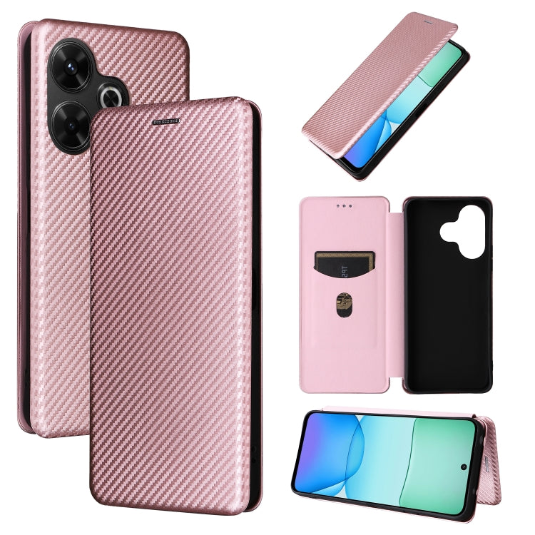 Carbon Fiber Texture Flip Leather Phone Case, For Redmi Note 17 Pro+ 5G Global 163.4mm, For Redmi Turbo 5 Max 5G / Poco X8 Pro Max, For Redmi Turbo 5 5G / Poco X8 Pro, For Redmi Note 15 Pro+ 5G 163.3mm / Poco M8 Pro 5G                                  ...