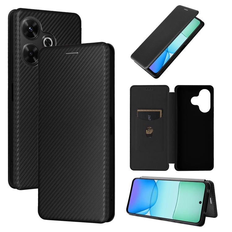 Carbon Fiber Texture Flip Leather Phone Case, For Redmi Note 17 Pro+ 5G Global 163.4mm, For Redmi Turbo 5 Max 5G / Poco X8 Pro Max, For Redmi Turbo 5 5G / Poco X8 Pro, For Redmi Note 15 Pro+ 5G 163.3mm / Poco M8 Pro 5G                                  ...