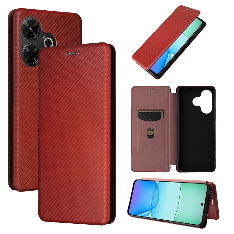 Carbon Fiber Texture Flip Leather Phone Case, For Redmi Note 17 Pro+ 5G Global 163.4mm, For Redmi Turbo 5 Max 5G / Poco X8 Pro Max, For Redmi Turbo 5 5G / Poco X8 Pro, For Redmi Note 15 Pro+ 5G 163.3mm / Poco M8 Pro 5G                                  ...