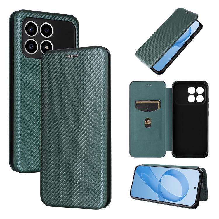 Carbon Fiber Texture Flip Leather Phone Case, For Redmi Note 17 Pro+ 5G Global 163.4mm, For Redmi Turbo 5 Max 5G / Poco X8 Pro Max, For Redmi Turbo 5 5G / Poco X8 Pro, For Redmi Note 15 Pro+ 5G 163.3mm / Poco M8 Pro 5G                                  ...