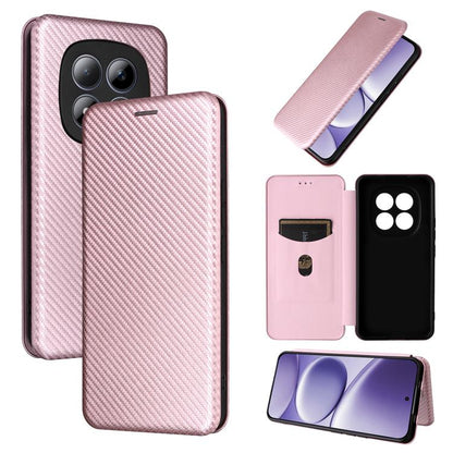 Carbon Fiber Texture Flip Leather Phone Case, For Redmi Note 17 Pro+ 5G Global 163.4mm, For Redmi Turbo 5 Max 5G / Poco X8 Pro Max, For Redmi Turbo 5 5G / Poco X8 Pro, For Redmi Note 15 Pro+ 5G 163.3mm / Poco M8 Pro 5G                                  ...