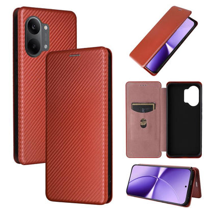 Carbon Fiber Texture Flip Leather Phone Case, For Redmi Note 17 Pro+ 5G Global 163.4mm, For Redmi Turbo 5 Max 5G / Poco X8 Pro Max, For Redmi Turbo 5 5G / Poco X8 Pro, For Redmi Note 15 Pro+ 5G 163.3mm / Poco M8 Pro 5G                                  ...