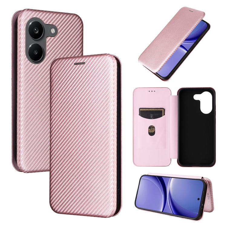 Carbon Fiber Texture Flip Leather Phone Case, For Redmi Note 17 Pro+ 5G Global 163.4mm, For Redmi Turbo 5 Max 5G / Poco X8 Pro Max, For Redmi Turbo 5 5G / Poco X8 Pro, For Redmi Note 15 Pro+ 5G 163.3mm / Poco M8 Pro 5G                                  ...