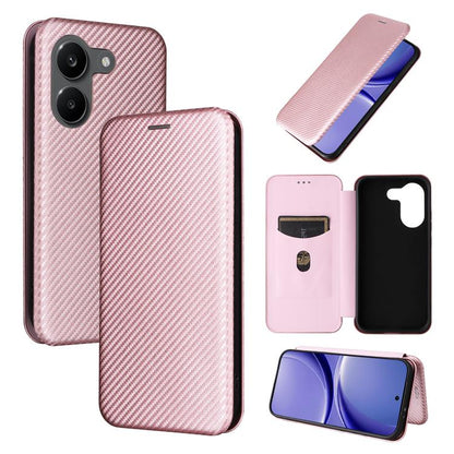 Carbon Fiber Texture Flip Leather Phone Case, For Redmi Note 17 Pro+ 5G Global 163.4mm, For Redmi Turbo 5 Max 5G / Poco X8 Pro Max, For Redmi Turbo 5 5G / Poco X8 Pro, For Redmi Note 15 Pro+ 5G 163.3mm / Poco M8 Pro 5G                                  ...