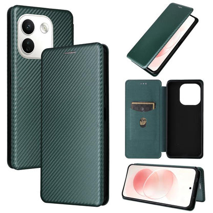 Carbon Fiber Texture Flip Leather Phone Case, For Redmi Note 17 Pro+ 5G Global 163.4mm, For Redmi Turbo 5 Max 5G / Poco X8 Pro Max, For Redmi Turbo 5 5G / Poco X8 Pro, For Redmi Note 15 Pro+ 5G 163.3mm / Poco M8 Pro 5G                                  ...