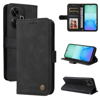 Skin Feel Life Tree Metal Button Leather Phone Case, For Redmi A5 4G 173.3mm, For Redmi Note 14 4G 164.84mm, For Redmi Turbo 4 / Xiaomi Poco X7 Pro, For Redmi K80 Pro, For Redmi K80, For Redmi Note 14 4G 163.25mm Global, For Redmi Note 14 5G           ...