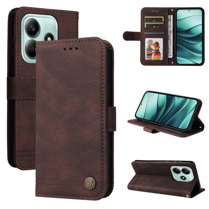 Skin Feel Life Tree Metal Button Leather Phone Case, For Redmi A5 4G 173.3mm, For Redmi Note 14 4G 164.84mm, For Redmi Turbo 4 / Xiaomi Poco X7 Pro, For Redmi K80 Pro, For Redmi K80, For Redmi Note 14 4G 163.25mm Global, For Redmi Note 14 5G           ...