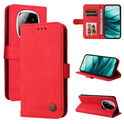 Skin Feel Life Tree Metal Button Leather Phone Case, For Redmi A5 4G 173.3mm, For Redmi Note 14 4G 164.84mm, For Redmi Turbo 4 / Xiaomi Poco X7 Pro, For Redmi K80 Pro, For Redmi K80, For Redmi Note 14 4G 163.25mm Global, For Redmi Note 14 5G           ...
