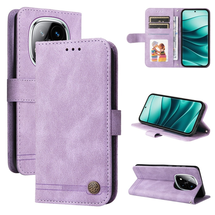 Skin Feel Life Tree Metal Button Leather Phone Case, For Redmi A5 4G 173.3mm, For Redmi Note 14 4G 164.84mm, For Redmi Turbo 4 / Xiaomi Poco X7 Pro, For Redmi K80 Pro, For Redmi K80, For Redmi Note 14 4G 163.25mm Global, For Redmi Note 14 5G           ...