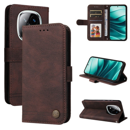 Skin Feel Life Tree Metal Button Leather Phone Case, For Redmi A5 4G 173.3mm, For Redmi Note 14 4G 164.84mm, For Redmi Turbo 4 / Xiaomi Poco X7 Pro, For Redmi K80 Pro, For Redmi K80, For Redmi Note 14 4G 163.25mm Global, For Redmi Note 14 5G           ...