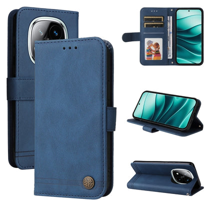 Skin Feel Life Tree Metal Button Leather Phone Case, For Redmi A5 4G 173.3mm, For Redmi Note 14 4G 164.84mm, For Redmi Turbo 4 / Xiaomi Poco X7 Pro, For Redmi K80 Pro, For Redmi K80, For Redmi Note 14 4G 163.25mm Global, For Redmi Note 14 5G           ...