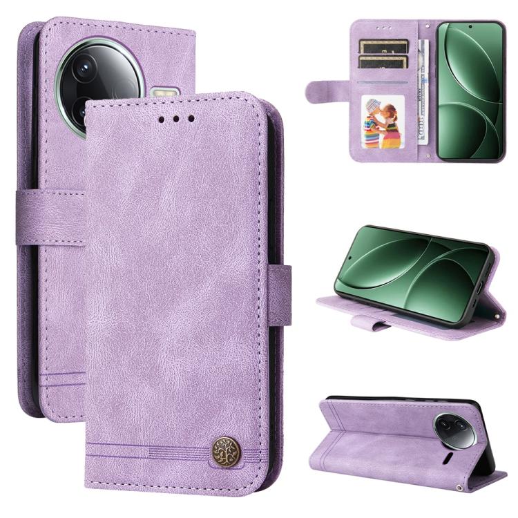 Skin Feel Life Tree Metal Button Leather Phone Case, For Redmi A5 4G 173.3mm, For Redmi Note 14 4G 164.84mm, For Redmi Turbo 4 / Xiaomi Poco X7 Pro, For Redmi K80 Pro, For Redmi K80, For Redmi Note 14 4G 163.25mm Global, For Redmi Note 14 5G           ...