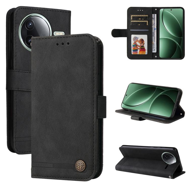Skin Feel Life Tree Metal Button Leather Phone Case, For Redmi A5 4G 173.3mm, For Redmi Note 14 4G 164.84mm, For Redmi Turbo 4 / Xiaomi Poco X7 Pro, For Redmi K80 Pro, For Redmi K80, For Redmi Note 14 4G 163.25mm Global, For Redmi Note 14 5G           ...