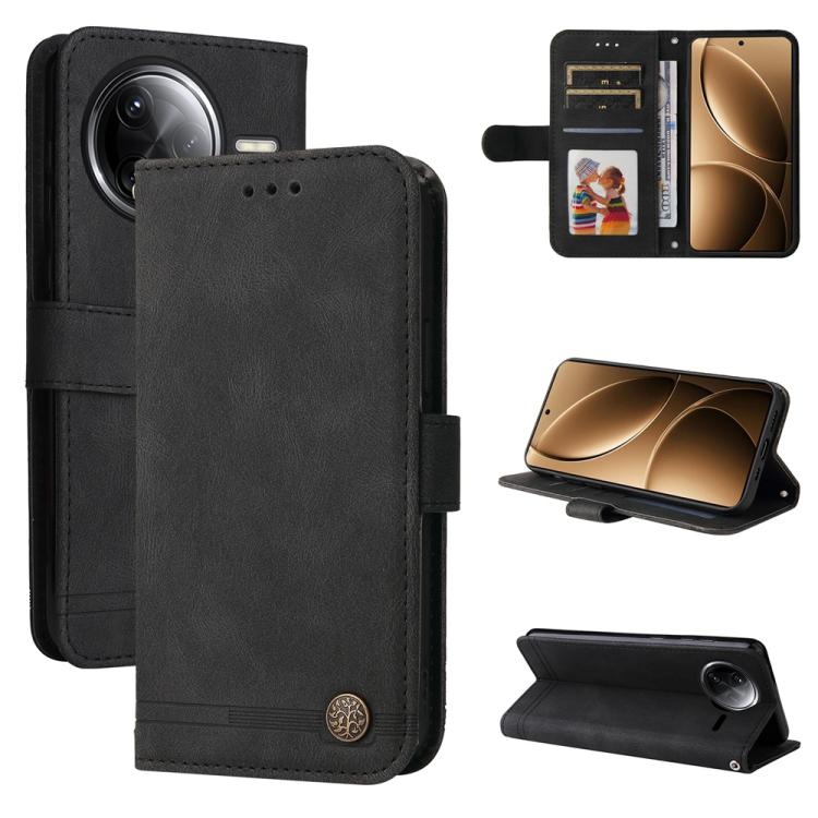 Skin Feel Life Tree Metal Button Leather Phone Case, For Redmi A5 4G 173.3mm, For Redmi Note 14 4G 164.84mm, For Redmi Turbo 4 / Xiaomi Poco X7 Pro, For Redmi K80 Pro, For Redmi K80, For Redmi Note 14 4G 163.25mm Global, For Redmi Note 14 5G           ...