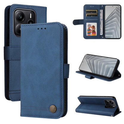 Skin Feel Life Tree Metal Button Leather Phone Case, For Redmi A5 4G 173.3mm, For Redmi Note 14 4G 164.84mm, For Redmi Turbo 4 / Xiaomi Poco X7 Pro, For Redmi K80 Pro, For Redmi K80, For Redmi Note 14 4G 163.25mm Global, For Redmi Note 14 5G           ...