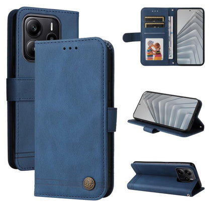 Skin Feel Life Tree Metal Button Leather Phone Case, For Redmi A5 4G 173.3mm, For Redmi Note 14 4G 164.84mm, For Redmi Turbo 4 / Xiaomi Poco X7 Pro, For Redmi K80 Pro, For Redmi K80, For Redmi Note 14 4G 163.25mm Global, For Redmi Note 14 5G           ...