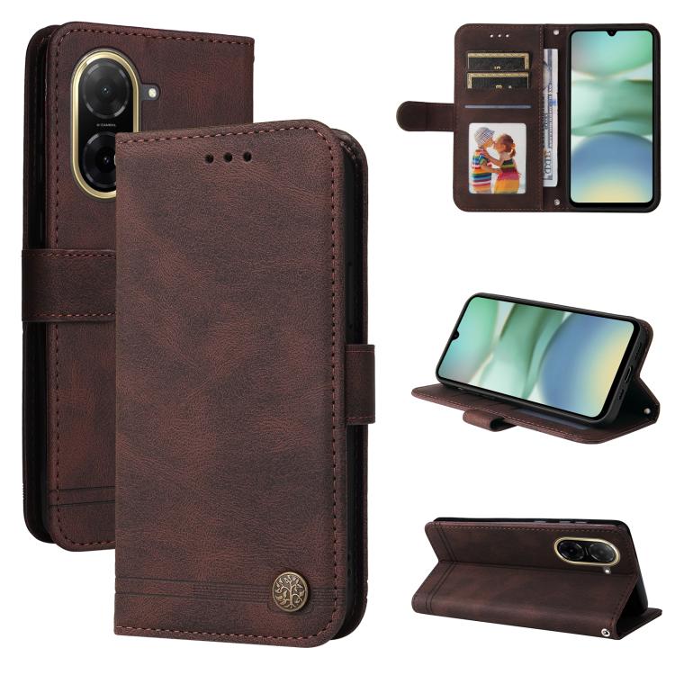 Skin Feel Life Tree Metal Button Leather Phone Case, For Redmi A5 4G 173.3mm, For Redmi Note 14 4G 164.84mm, For Redmi Turbo 4 / Xiaomi Poco X7 Pro, For Redmi K80 Pro, For Redmi K80, For Redmi Note 14 4G 163.25mm Global, For Redmi Note 14 5G           ...