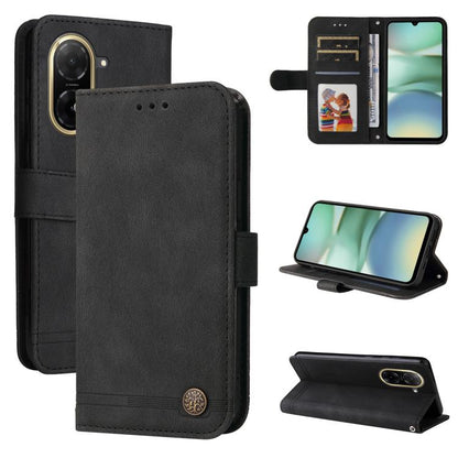 Skin Feel Life Tree Metal Button Leather Phone Case, For Redmi A5 4G 173.3mm, For Redmi Note 14 4G 164.84mm, For Redmi Turbo 4 / Xiaomi Poco X7 Pro, For Redmi K80 Pro, For Redmi K80, For Redmi Note 14 4G 163.25mm Global, For Redmi Note 14 5G           ...