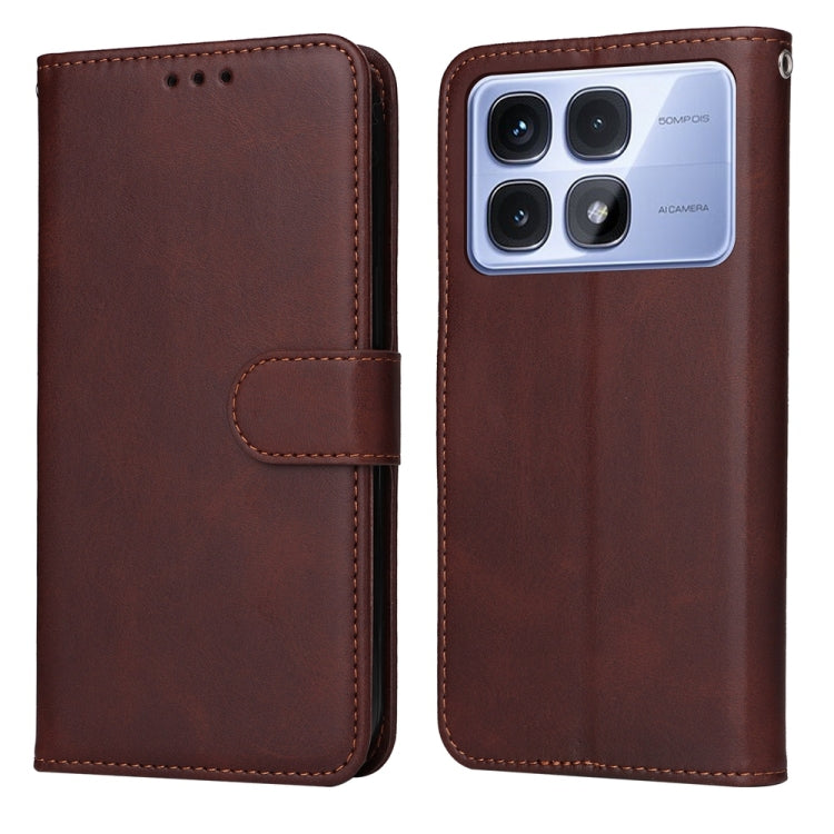 Classic Calf Texture Flip Leather Phone Case, For Redmi A5 4G 173.3mm, For Redmi Note 14 4G 164.84mm, For Redmi Turbo 4 / Xiaomi Poco X7 Pro, For Redmi K80 Pro, For Redmi K80, For Redmi Note 14 4G 163.25mm Global, For Redmi Note 14 5G                  ...