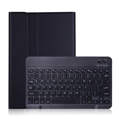 Black detachable Bluetooth keyboard case with flip cover and elastic band holder