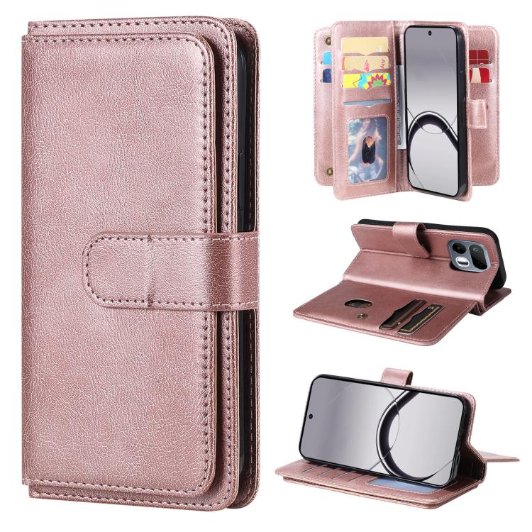 Multi-Function Wallet 10 Card Slots Leather Phone Case, For Realme 16T 5G, For Realme P4x 5G, For Realme C63 / C61 / Note 60