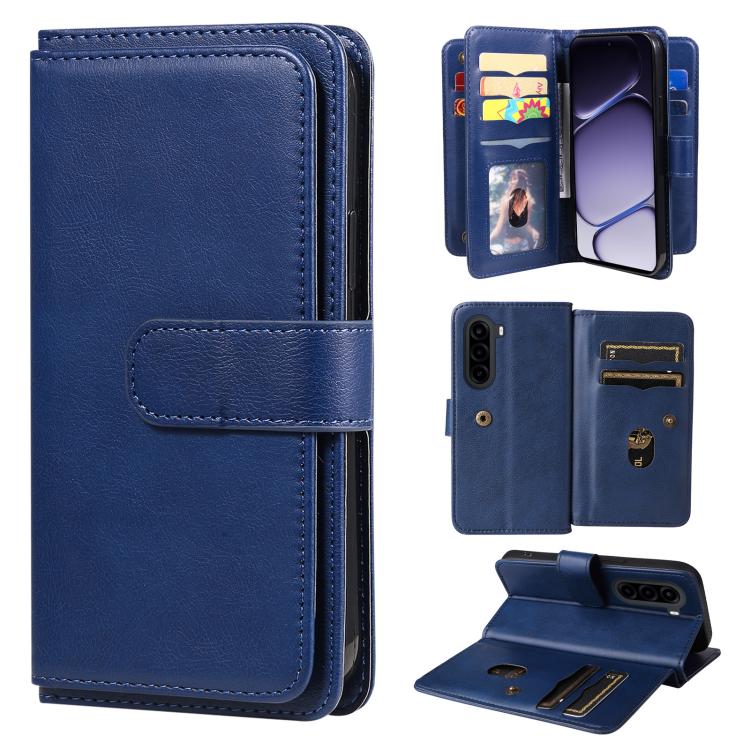 Multi-Function Wallet 10 Card Slots Leather Phone Case, For Realme 16T 5G, For Realme P4x 5G, For Realme C63 / C61 / Note 60