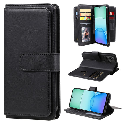 Multi-Function Wallet 10 Card Slots Leather Phone Case, For Redmi Note 17 5G/4G Global 169.7mm, For Redmi 17C 5G, For Redmi Note 17 Pro+ 5G Global 163.4mm, For Redmi K100 Pro Max/Poco F9 Ultra 5G, For Redmi 17 5G / 4G Global 170mm                      ...