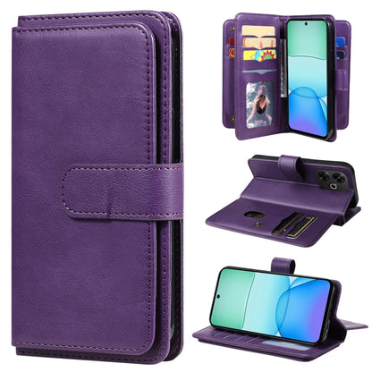 Multi-Function Wallet 10 Card Slots Leather Phone Case, For Redmi Note 17 5G/4G Global 169.7mm, For Redmi 17C 5G, For Redmi Note 17 Pro+ 5G Global 163.4mm, For Redmi K100 Pro Max/Poco F9 Ultra 5G, For Redmi 17 5G / 4G Global 170mm                      ...