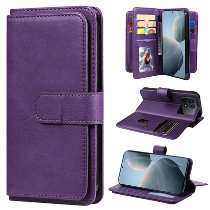 Multi-Function Wallet 10 Card Slots Leather Phone Case, For Redmi Note 17 5G/4G Global 169.7mm, For Redmi 17C 5G, For Redmi Note 17 Pro+ 5G Global 163.4mm, For Redmi K100 Pro Max/Poco F9 Ultra 5G, For Redmi 17 5G / 4G Global 170mm                      ...