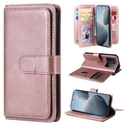 Multi-Function Wallet 10 Card Slots Leather Phone Case, For Redmi Note 17 5G/4G Global 169.7mm, For Redmi 17C 5G, For Redmi Note 17 Pro+ 5G Global 163.4mm, For Redmi K100 Pro Max/Poco F9 Ultra 5G, For Redmi 17 5G / 4G Global 170mm                      ...