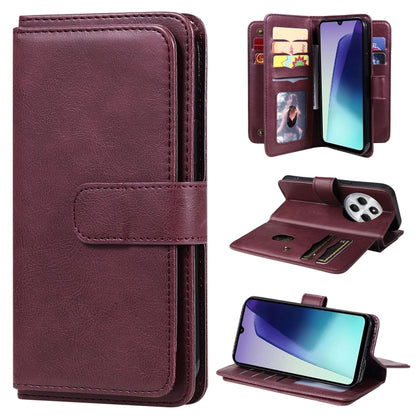 Multi-Function Wallet 10 Card Slots Leather Phone Case, For Redmi Note 17 5G/4G Global 169.7mm, For Redmi 17C 5G, For Redmi Note 17 Pro+ 5G Global 163.4mm, For Redmi K100 Pro Max/Poco F9 Ultra 5G, For Redmi 17 5G / 4G Global 170mm                      ...