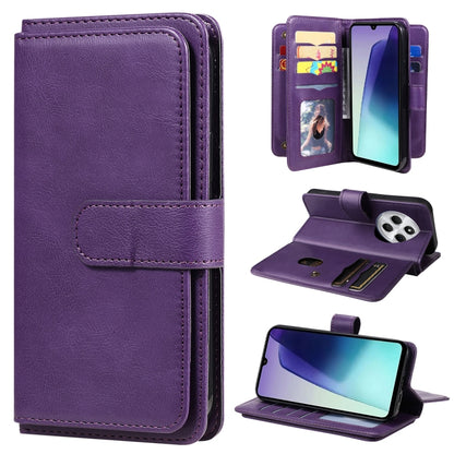 Multi-Function Wallet 10 Card Slots Leather Phone Case, For Redmi Note 17 5G/4G Global 169.7mm, For Redmi 17C 5G, For Redmi Note 17 Pro+ 5G Global 163.4mm, For Redmi K100 Pro Max/Poco F9 Ultra 5G, For Redmi 17 5G / 4G Global 170mm                      ...