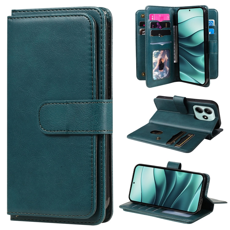 Multi-Function Wallet 10 Card Slots Leather Phone Case, For Redmi Note 17 5G/4G Global 169.7mm, For Redmi 17C 5G, For Redmi Note 17 Pro+ 5G Global 163.4mm, For Redmi K100 Pro Max/Poco F9 Ultra 5G, For Redmi 17 5G / 4G Global 170mm                      ...