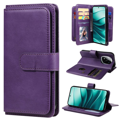 Multi-Function Wallet 10 Card Slots Leather Phone Case, For Redmi Note 17 5G/4G Global 169.7mm, For Redmi 17C 5G, For Redmi Note 17 Pro+ 5G Global 163.4mm, For Redmi K100 Pro Max/Poco F9 Ultra 5G, For Redmi 17 5G / 4G Global 170mm                      ...