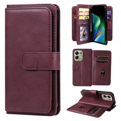 Multi-Function Wallet 10 Card Slots Leather Phone Case, For Redmi Note 17 5G/4G Global 169.7mm, For Redmi 17C 5G, For Redmi Note 17 Pro+ 5G Global 163.4mm, For Redmi K100 Pro Max/Poco F9 Ultra 5G, For Redmi 17 5G / 4G Global 170mm                      ...