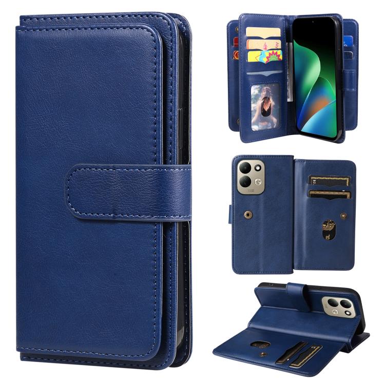 Multi-Function Wallet 10 Card Slots Leather Phone Case, For Redmi Note 17 5G/4G Global 169.7mm, For Redmi 17C 5G, For Redmi Note 17 Pro+ 5G Global 163.4mm, For Redmi K100 Pro Max/Poco F9 Ultra 5G, For Redmi 17 5G / 4G Global 170mm                      ...