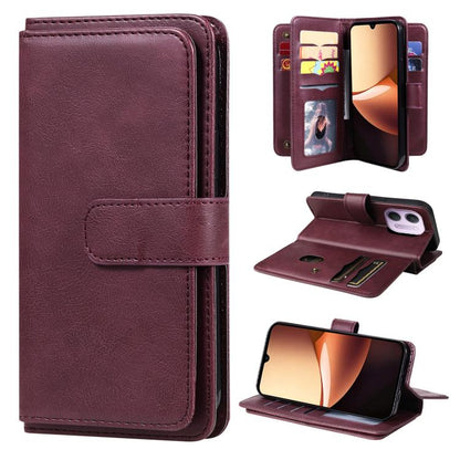 Multi-Function Wallet 10 Card Slots Leather Phone Case, For Redmi Note 17 5G/4G Global 169.7mm, For Redmi 17C 5G, For Redmi Note 17 Pro+ 5G Global 163.4mm, For Redmi K100 Pro Max/Poco F9 Ultra 5G, For Redmi 17 5G / 4G Global 170mm                      ...