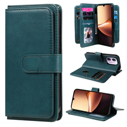 Multi-Function Wallet 10 Card Slots Leather Phone Case, For Redmi Note 17 5G/4G Global 169.7mm, For Redmi 17C 5G, For Redmi Note 17 Pro+ 5G Global 163.4mm, For Redmi K100 Pro Max/Poco F9 Ultra 5G, For Redmi 17 5G / 4G Global 170mm                      ...