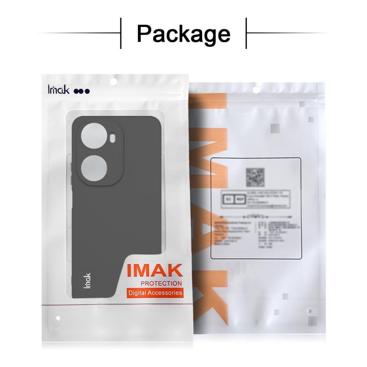 IMAK phone case accessory package showing frosted TPU case in clear pouch