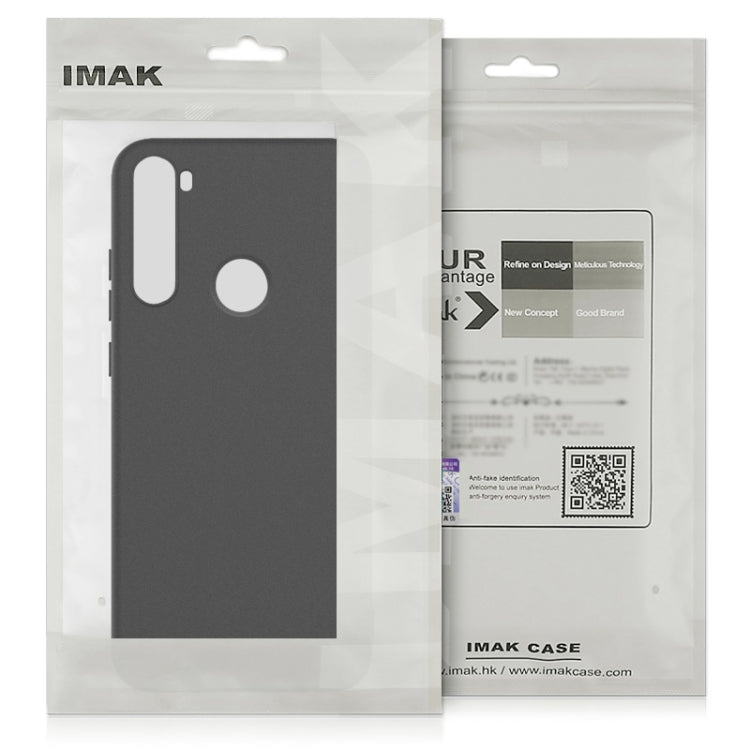 IMAK frosted TPU phone case retail package, black case inside