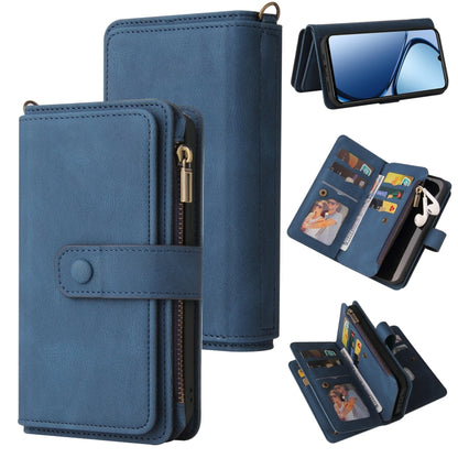 Skin Feel Multi Card Slots Zipper Wallet Leather Phone Case, For Realme 16T 5G, For Realme 16 Pro+ 5G, For Realme 16 Pro 5G, For Realme P4x 5G, For Realme C63 / C61 / Note 60