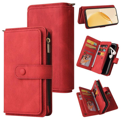 Skin Feel Multi Card Slots Zipper Wallet Leather Phone Case, For Realme 16T 5G, For Realme 16 Pro+ 5G, For Realme 16 Pro 5G, For Realme P4x 5G, For Realme C63 / C61 / Note 60