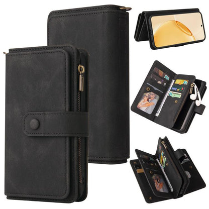 Skin Feel Multi Card Slots Zipper Wallet Leather Phone Case, For Realme 16T 5G, For Realme 16 Pro+ 5G, For Realme 16 Pro 5G, For Realme P4x 5G, For Realme C63 / C61 / Note 60