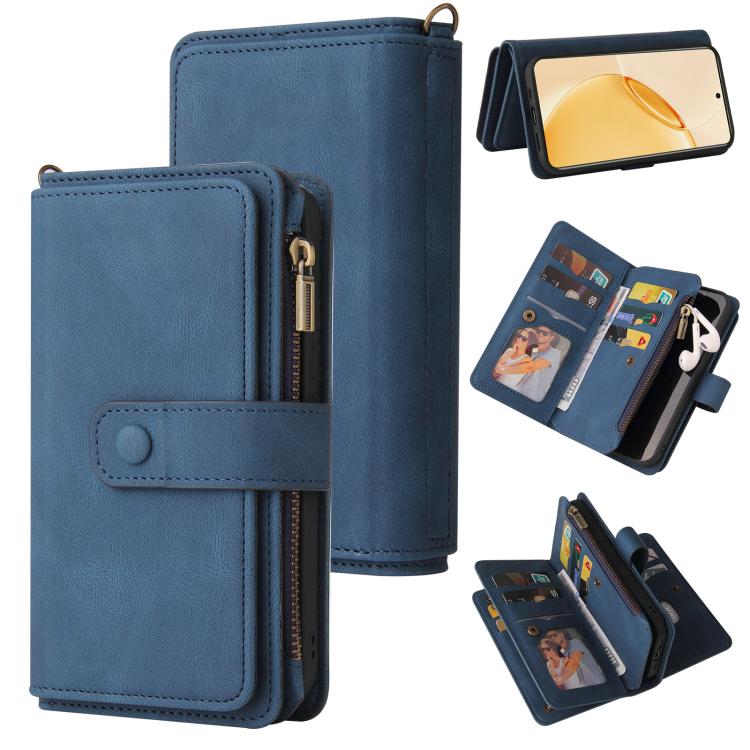 Skin Feel Multi Card Slots Zipper Wallet Leather Phone Case, For Realme 16T 5G, For Realme 16 Pro+ 5G, For Realme 16 Pro 5G, For Realme P4x 5G, For Realme C63 / C61 / Note 60